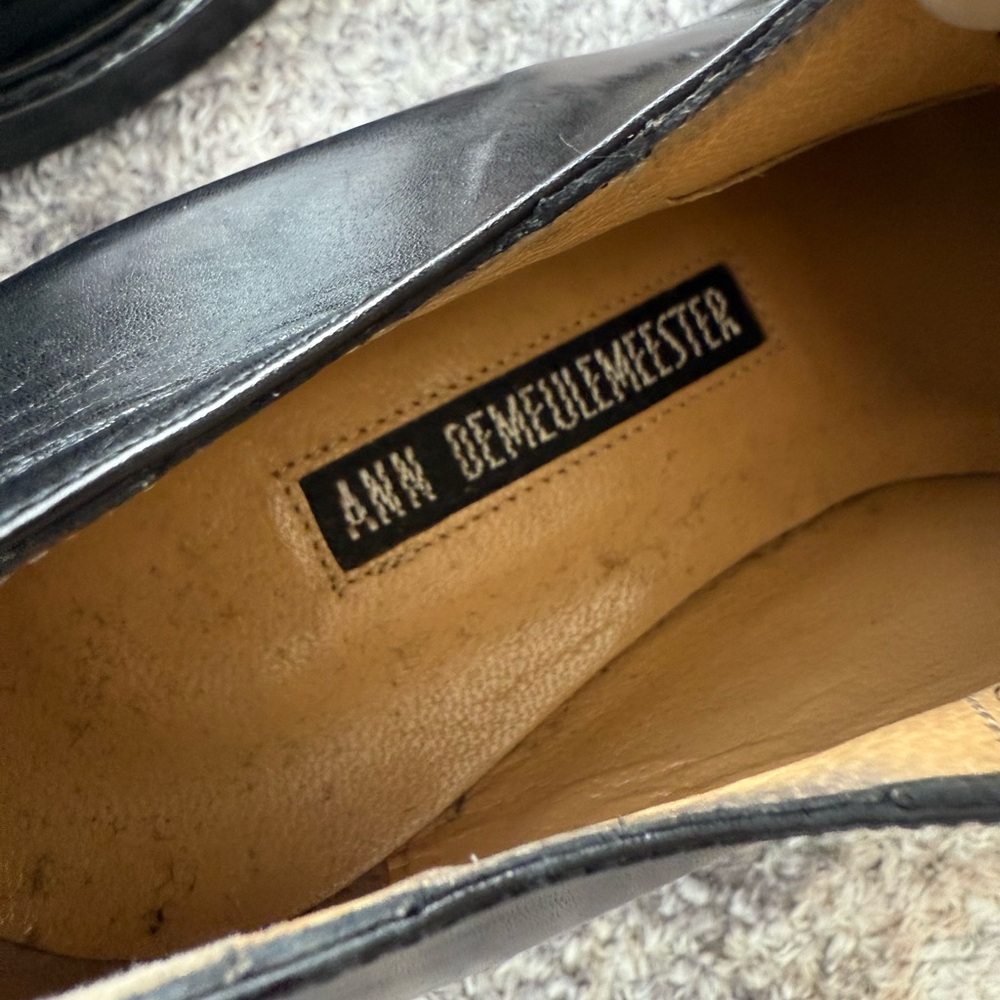 Brand New Ann Demeulemeester Black Leather Shoes - Made in Italy - 8.5 - Picture 4 of 4